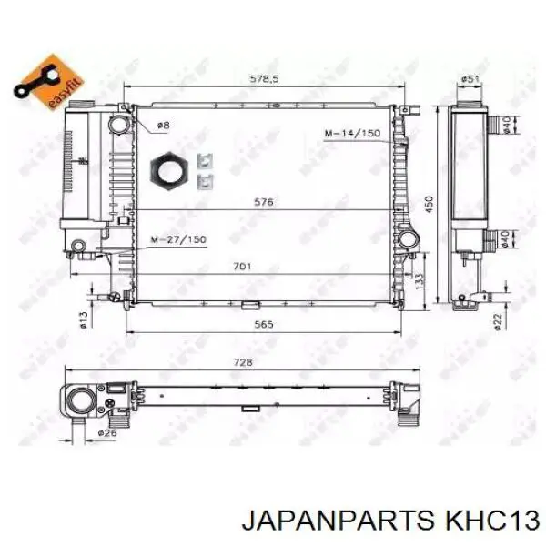 Tapa de radiador Audi 80 82