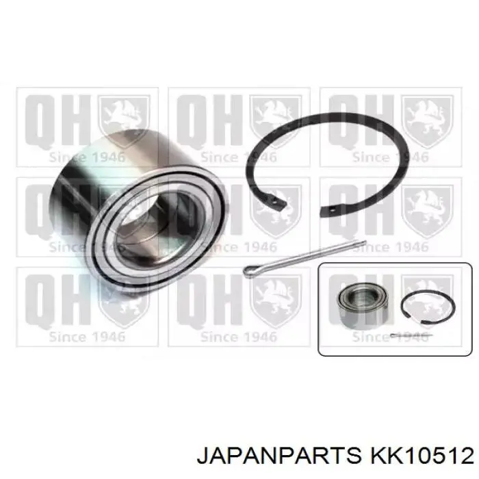 Cojinete de rueda delantero KK10512 Japan Parts