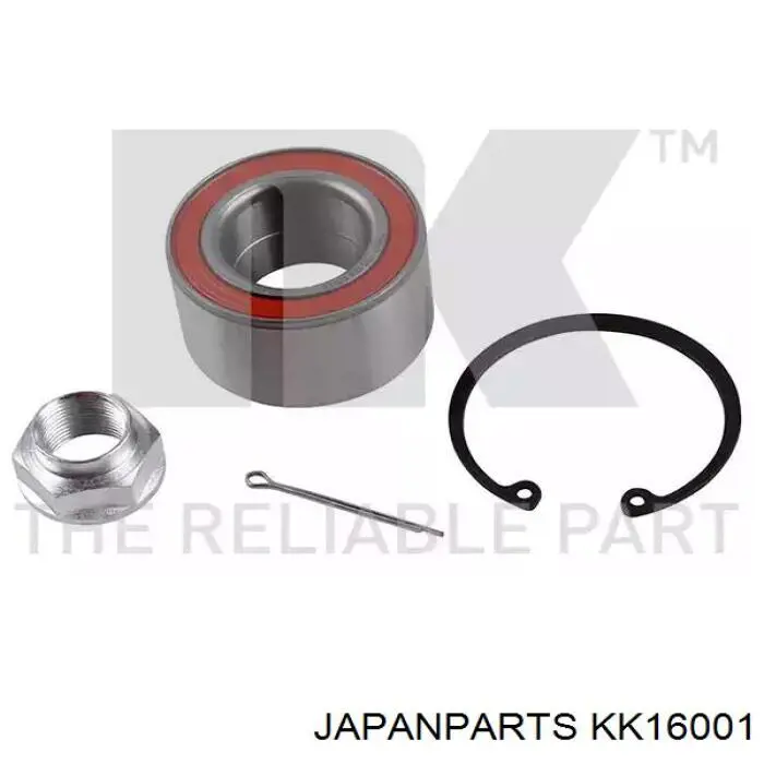 KK-16001 Japan Parts cojinete de rueda delantero