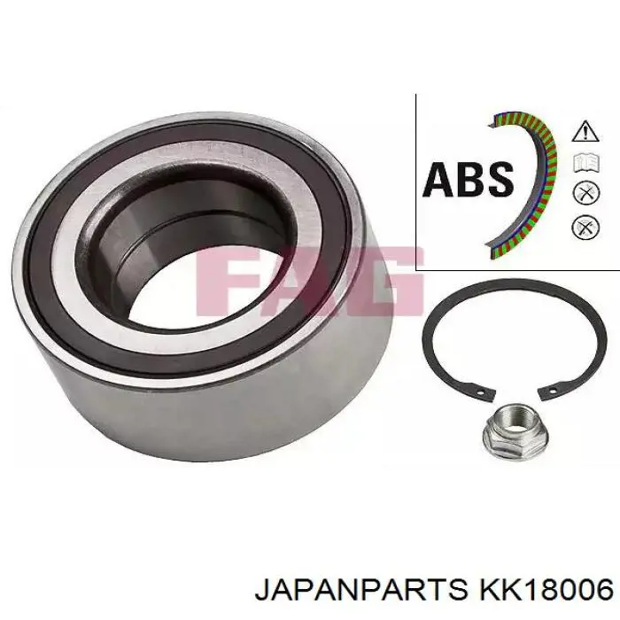 KK-18006 Japan Parts cojinete de rueda delantero