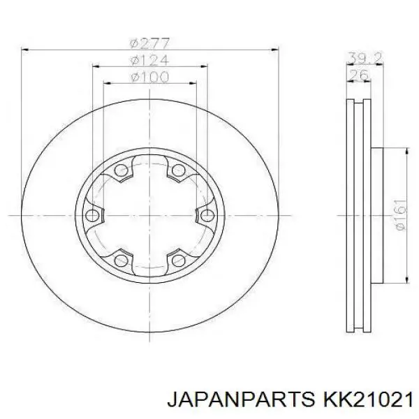 Cojinete de cubo Japan Parts KK21021