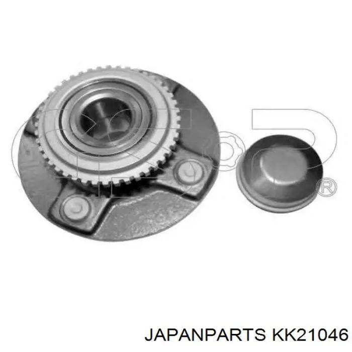 Cubo de rueda trasero KK21046 Japan Parts