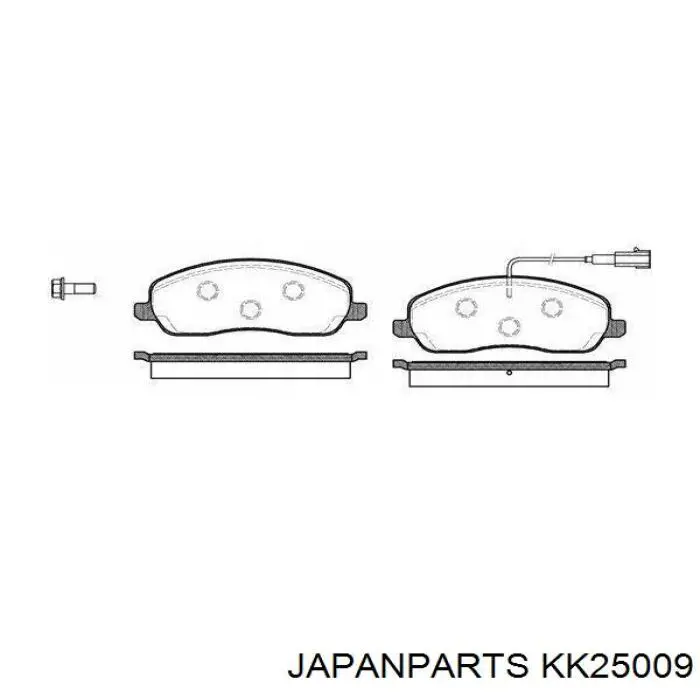 Comprar KK25009 Japan Parts Cubo de rueda, Eje trasero