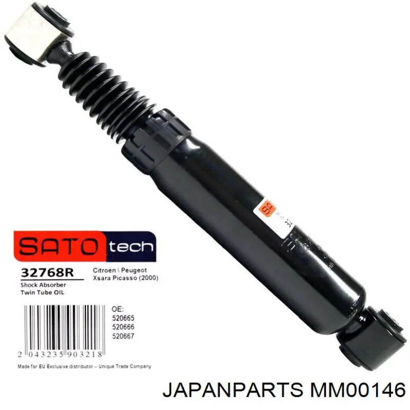 Amortiguadores traseros Japan Parts MM00146