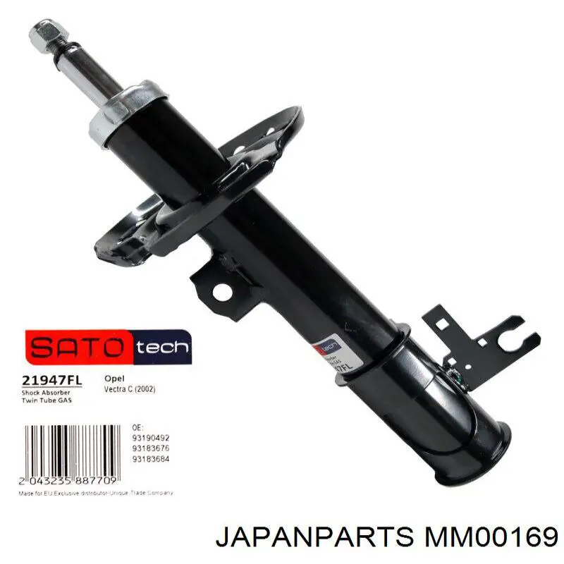 MM00169 Japan Parts Amortiguador frontal izquierdo