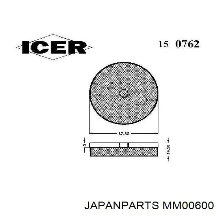 Amortiguador delantero izquierdo Japan Parts MM00600 precio, desde 68,39 EUR
