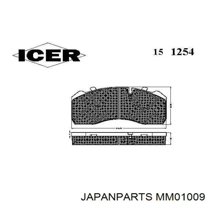 Amortiguadores traseros Japan Parts MM01009