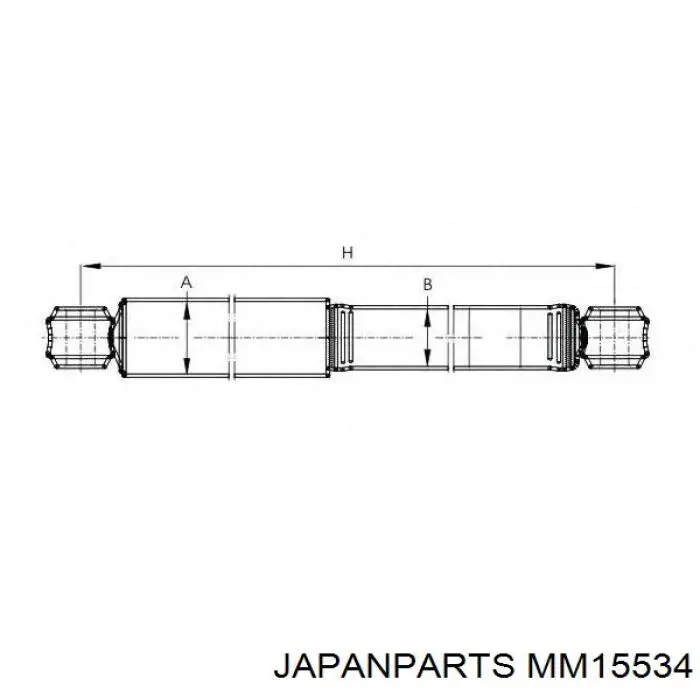 MM-15534 Japan Parts amortiguador trasero