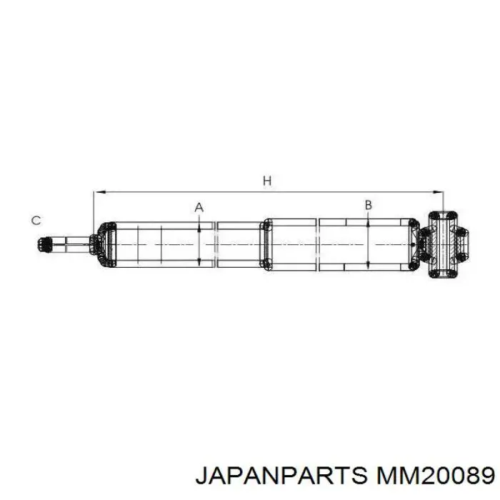 MM-20089 Japan Parts amortiguador trasero