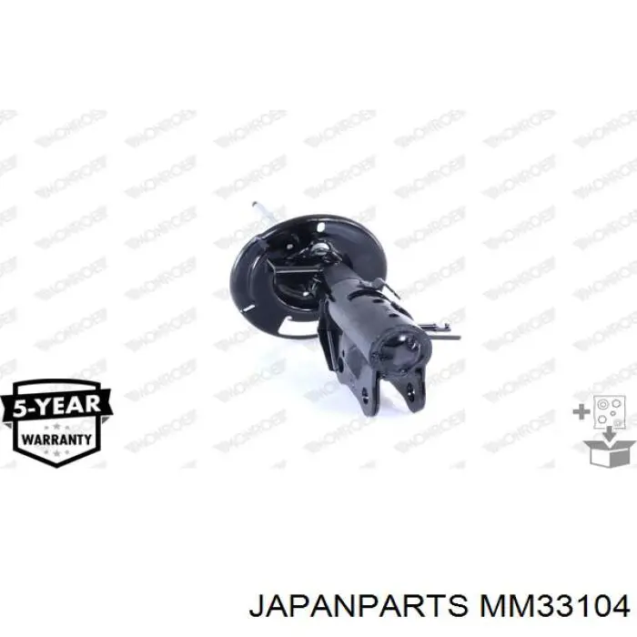 MM33104 Japan Parts amortiguador delantero izquierdo