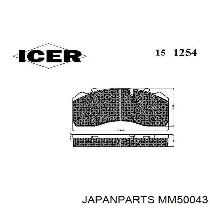 Comprar MM50043 Japan Parts Amortiguador trasero