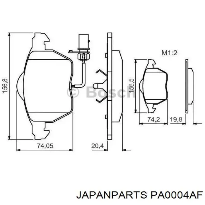 Pastillas de freno delanteras Audi A6 4F2