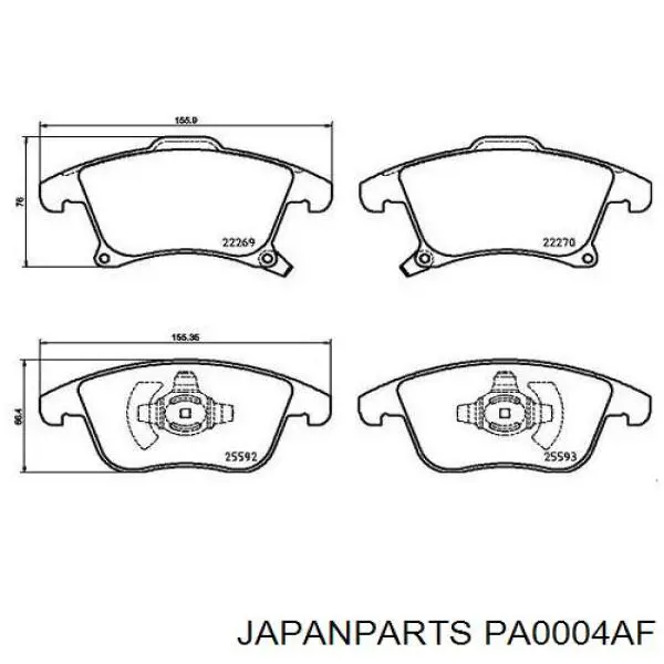 Pastillas de freno delanteras Audi A6 4F2