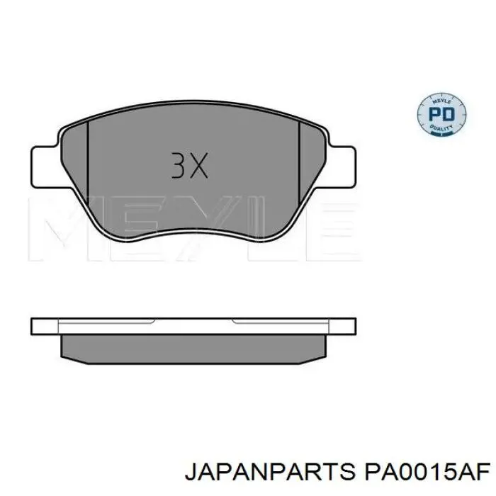 PA0015AF Japan Parts Pastillas delanteras