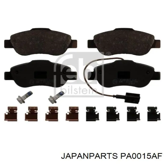 Pastillas freno delanteras Japan Parts PA0015AF precio, desde 54,74 EUR