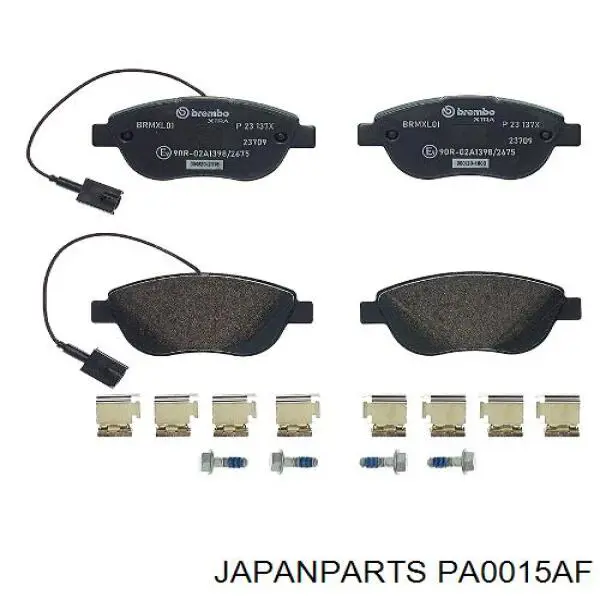 Comprar PA0015AF Japan Parts Pastillas delanteras de freno