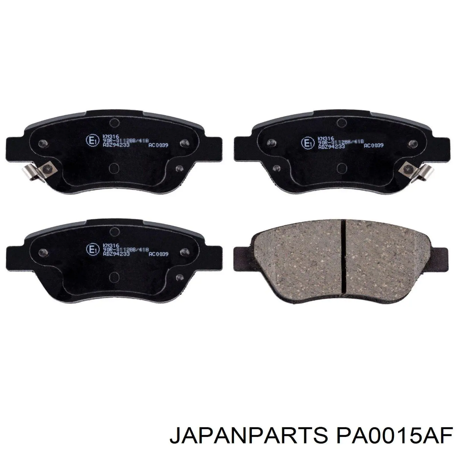 PA0015AF Japan Parts pastillas de freno delanteras