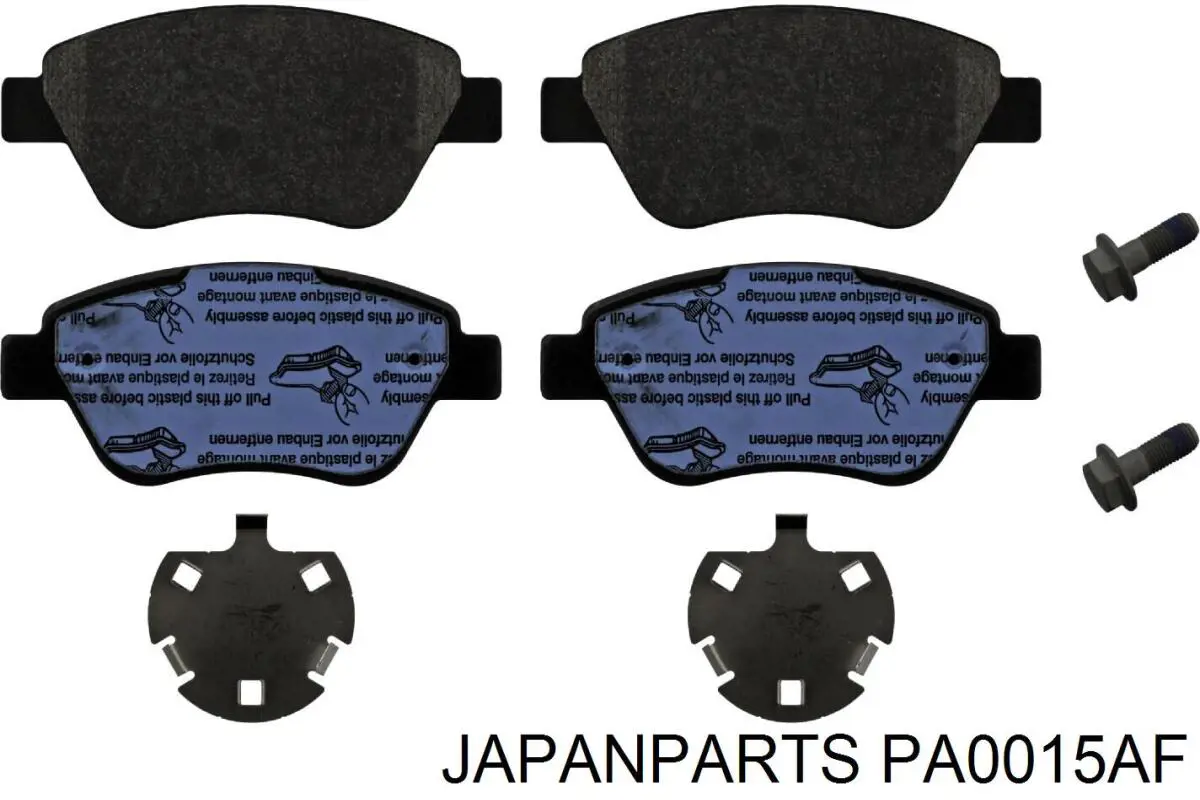 Pastillas de freno delanteras Japan Parts PA0015AF