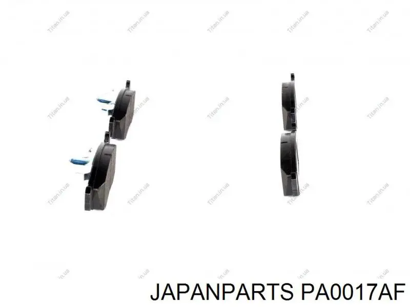 PA-0017AF Japan Parts pastillas de freno delanteras