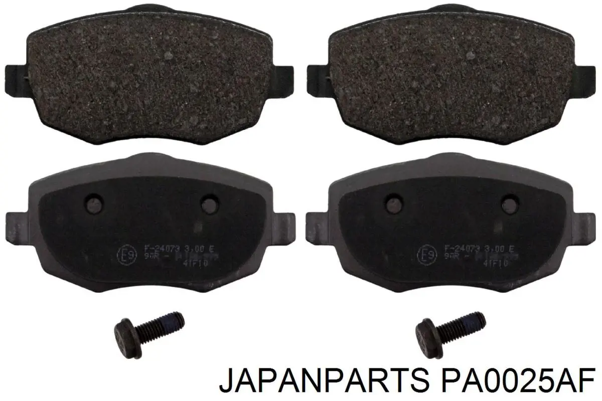 PA-0025AF Japan Parts pastillas de freno delanteras