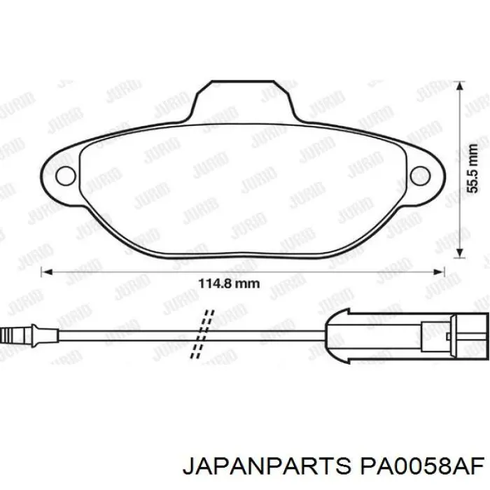 Pastillas de freno BPA041401 Open Parts