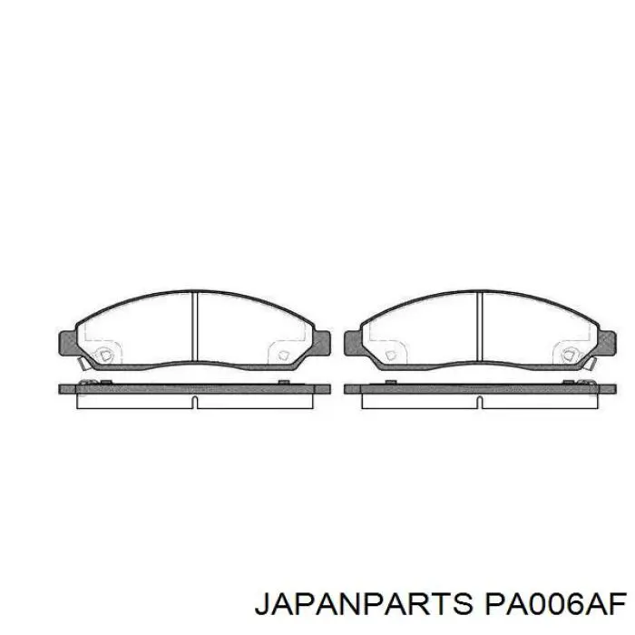 Pastillas freno delanteras Japan Parts PA006AF precio, desde 61,03 EUR