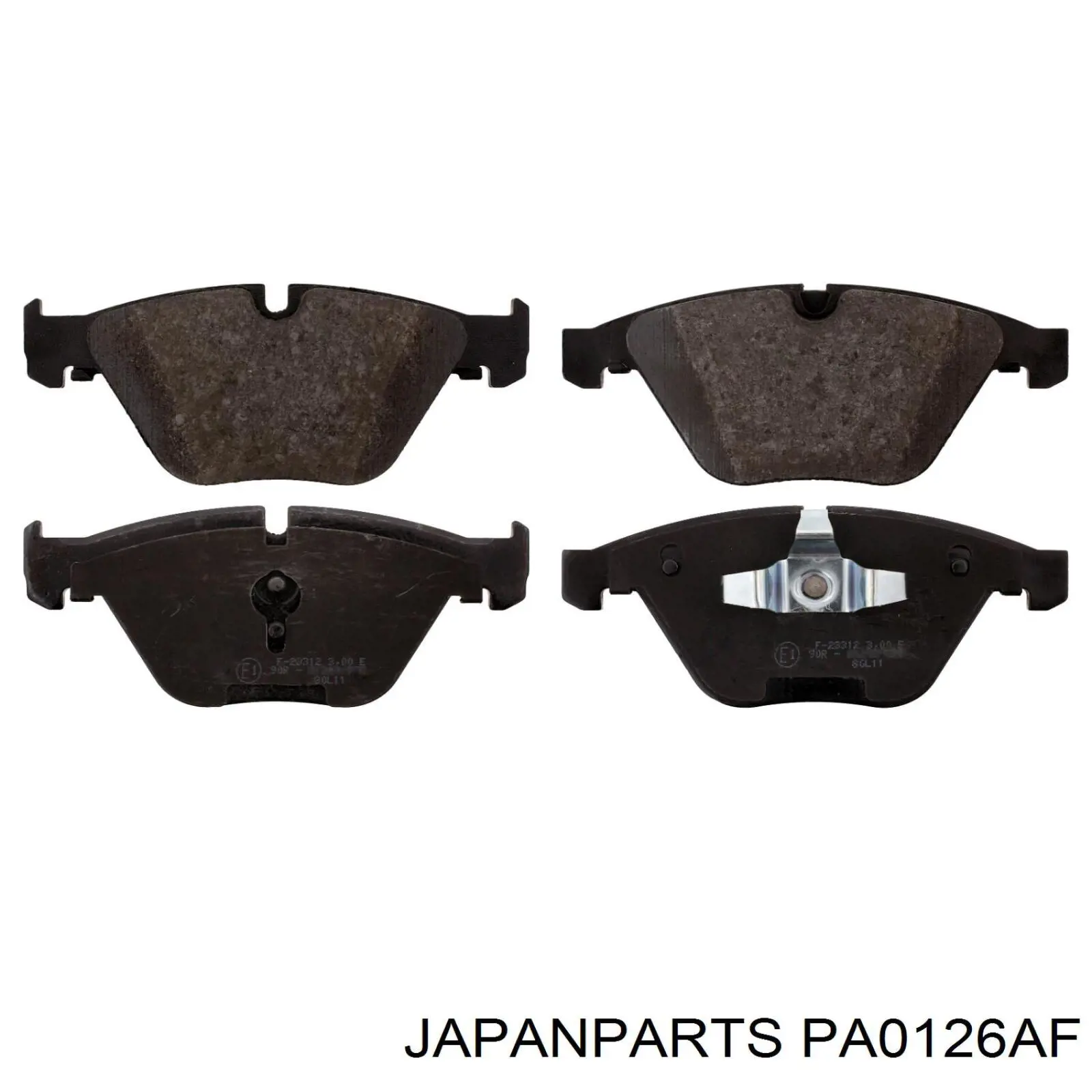 PA0126AF Japan Parts pastillas de freno delanteras