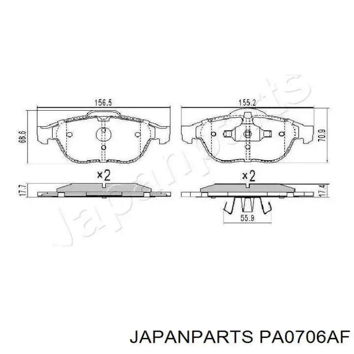 Pastillas de freno delanteras Renault Espace 4 JK0