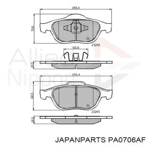 Pastillas de freno delanteras Renault Espace 4 JK0