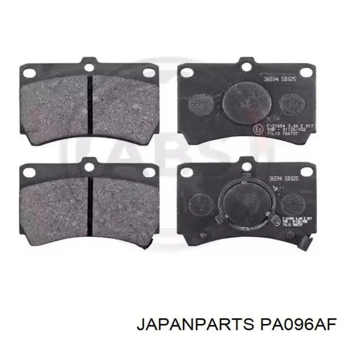 Pastillas de freno delanteras Japan Parts PA096AF