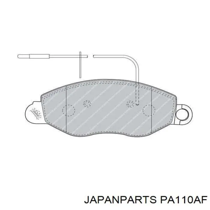 Pastillas de freno PA110AF Japan Parts