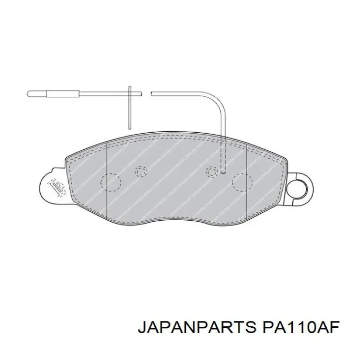 PA110AF Japan Parts pastillas de freno delanteras