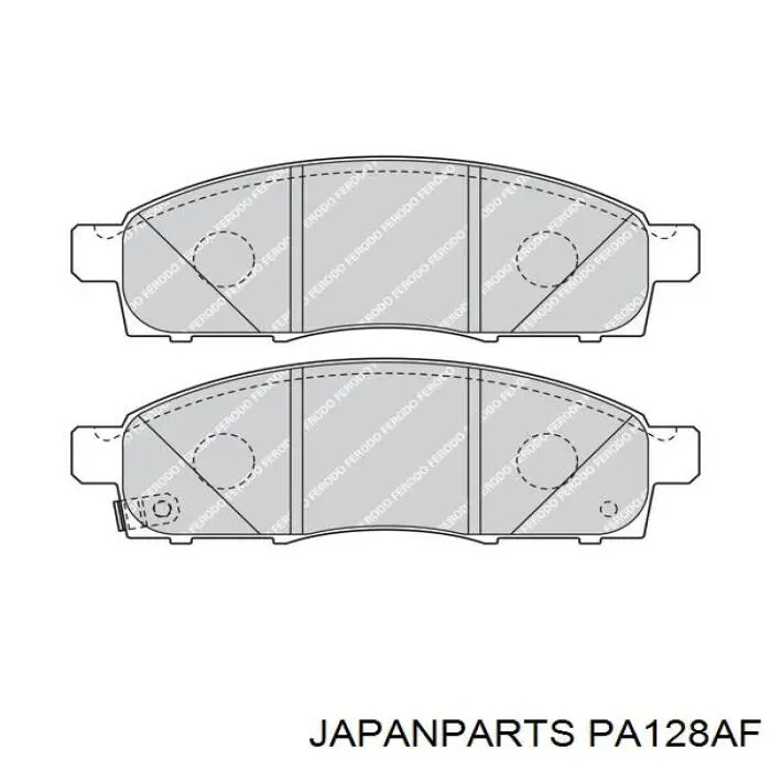 PA-128AF Japan Parts pastillas de freno delanteras