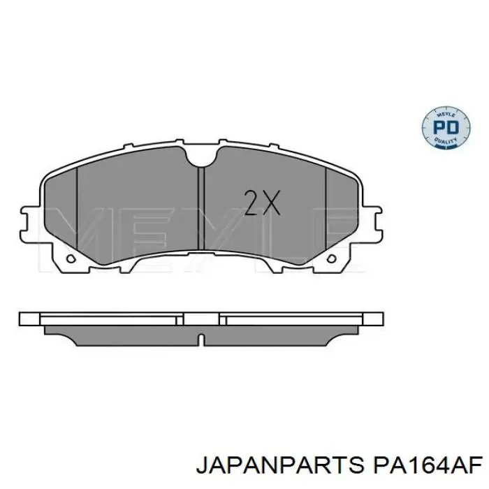 Comprar PA164AF Japan Parts Pastillas delanteras de freno