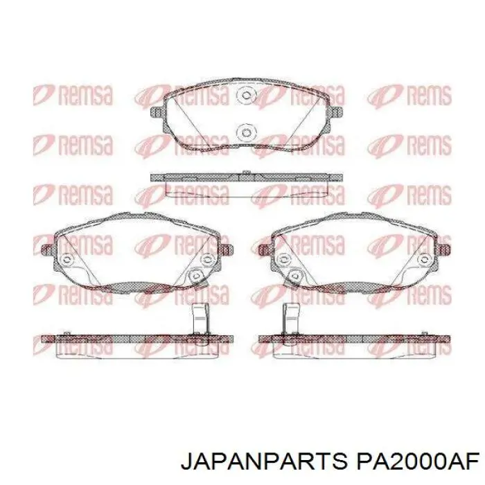 Pastillas freno delanteras Japan Parts PA2000AF precio, desde 30,15 EUR