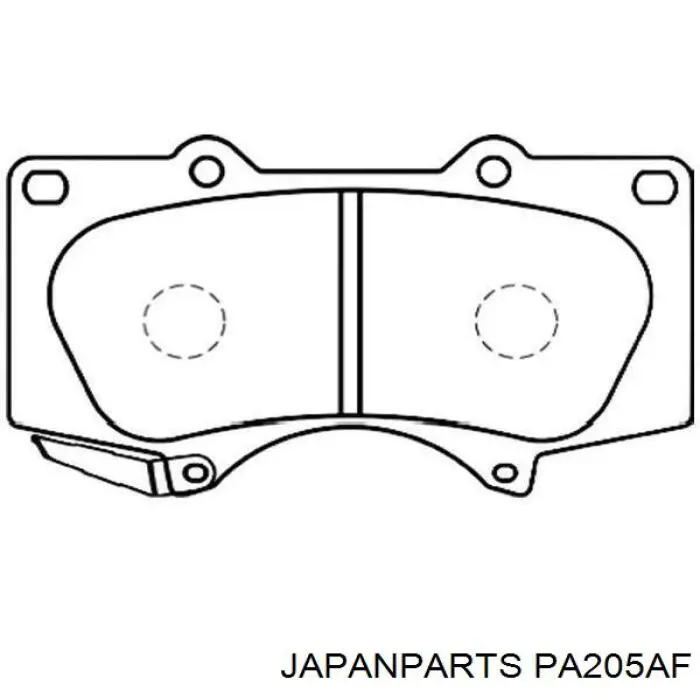 Pastillas de freno PA205AF Japan Parts
