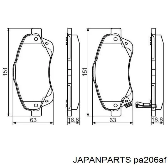 Pastillas de freno delanteras Toyota Corolla R10
