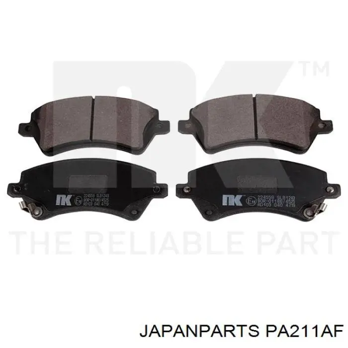 Pastillas freno delanteras Japan Parts PA211AF precio, desde 30,12 EUR