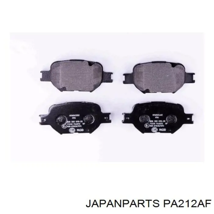 Pastillas de freno PA212AF Japan Parts