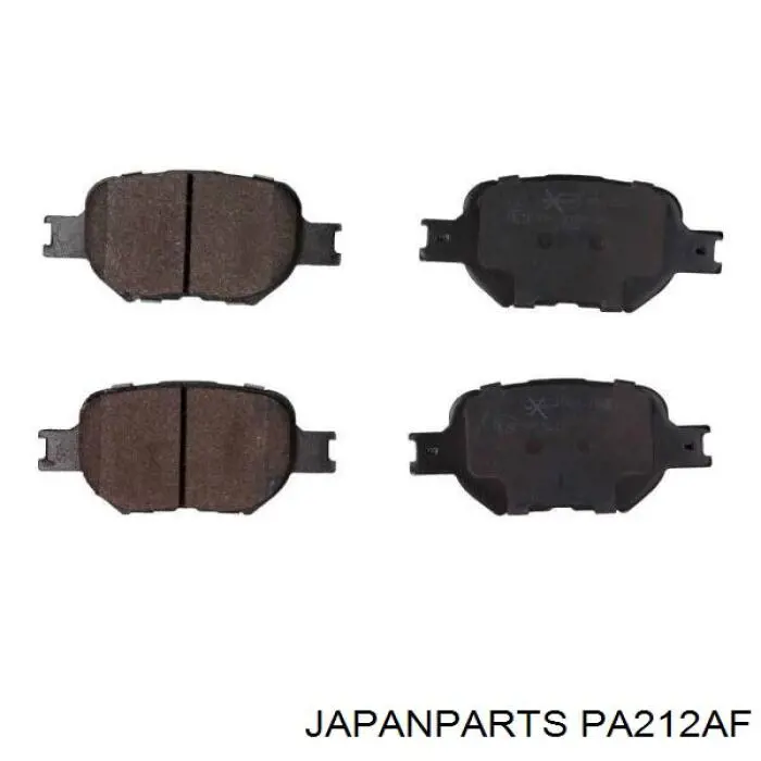 PA212AF Japan Parts pastillas de freno delanteras