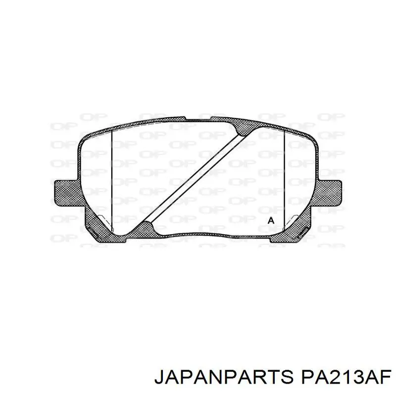 Pastillas de freno PA213AF Japan Parts