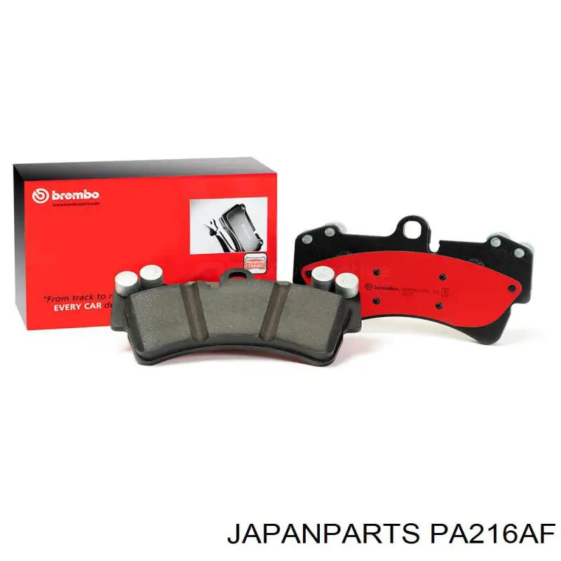 PA216AF Japan Parts pastillas de freno delanteras