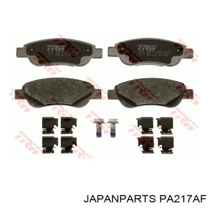 PA217AF Japan Parts pastillas de freno delanteras