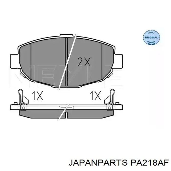 Pastillas de freno PA218AF Japan Parts