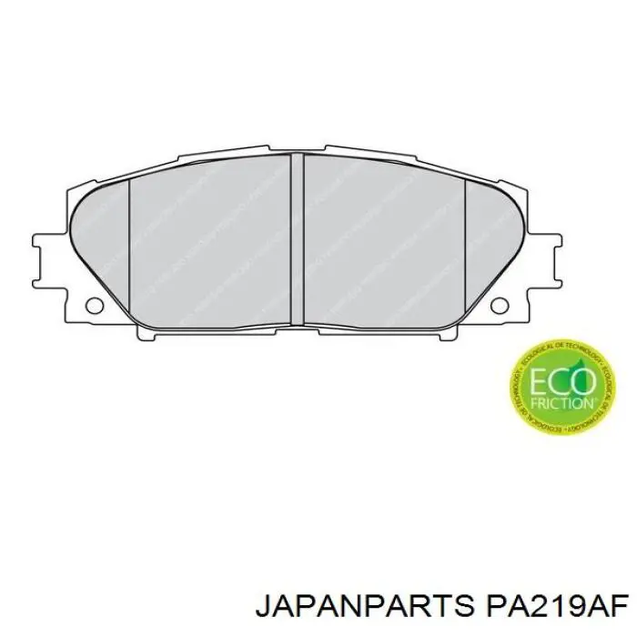 Comprar PA219AF Japan Parts Pastillas delanteras de freno