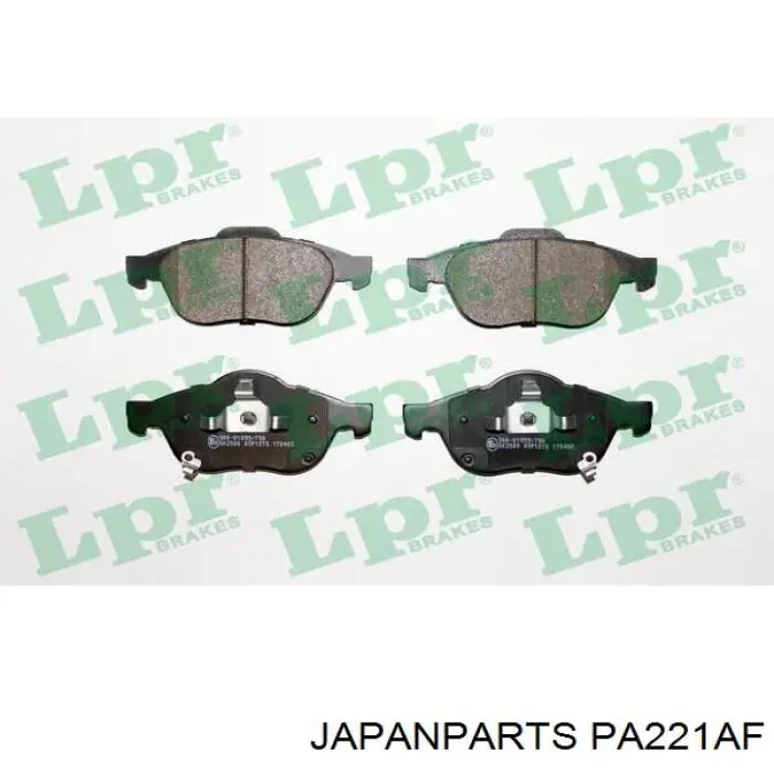 PA221AF Japan Parts pastillas de freno delanteras