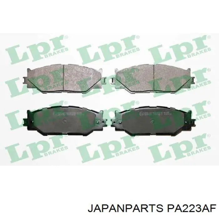 PA223AF Japan Parts pastillas de freno delanteras