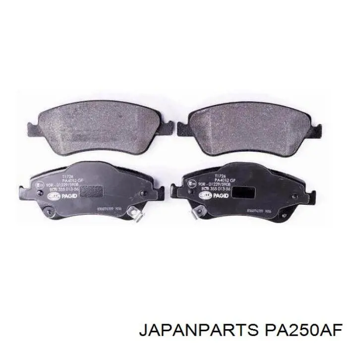 PA-250AF Japan Parts pastillas de freno delanteras