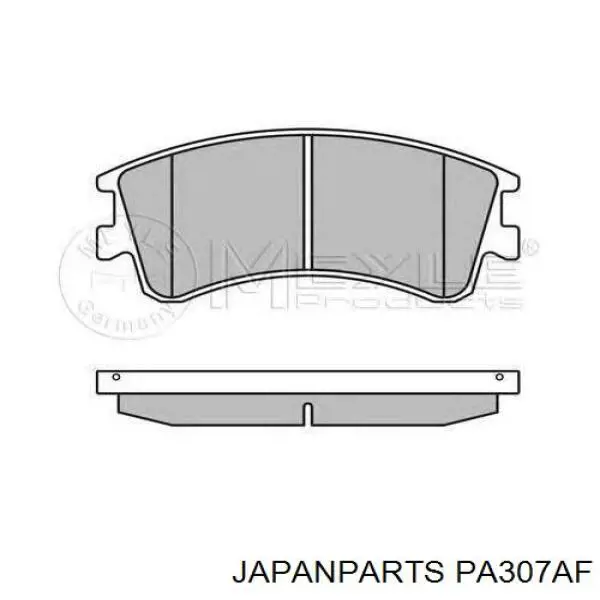 Pastillas de freno delanteras Japan Parts PA307AF