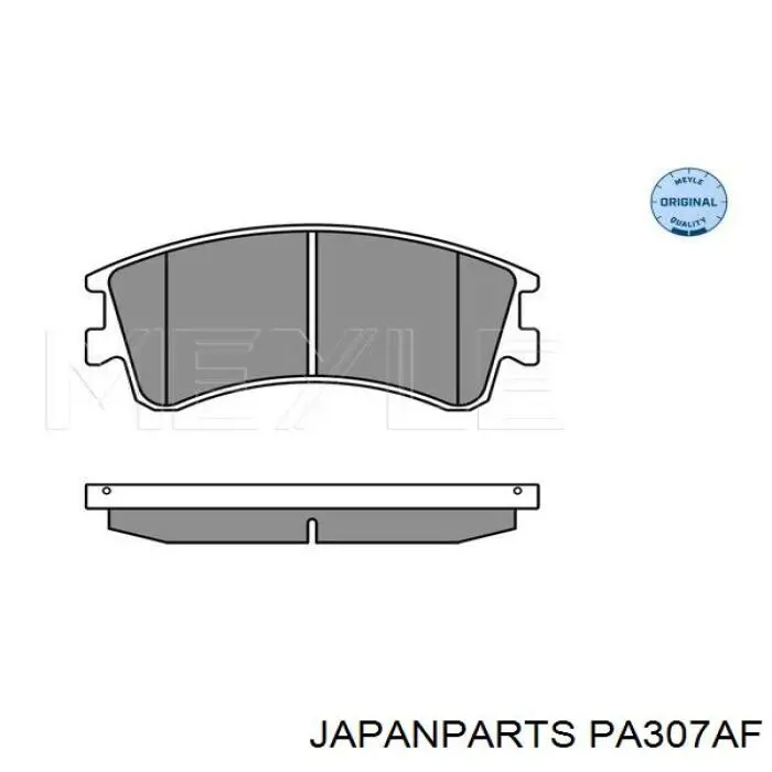 PA-307AF Japan Parts pastillas de freno delanteras